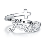925 Sterling Silver Cross Ring – A Symbol of Faith & Strength