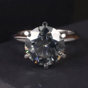 GEM'S BALLET 5.0CTW Moissanite Solitaire Engagement Ring – Timeless Brilliance