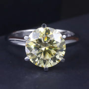 GEM'S BALLET 5.0CTW Moissanite Solitaire Engagement Ring – Timeless Brilliance
