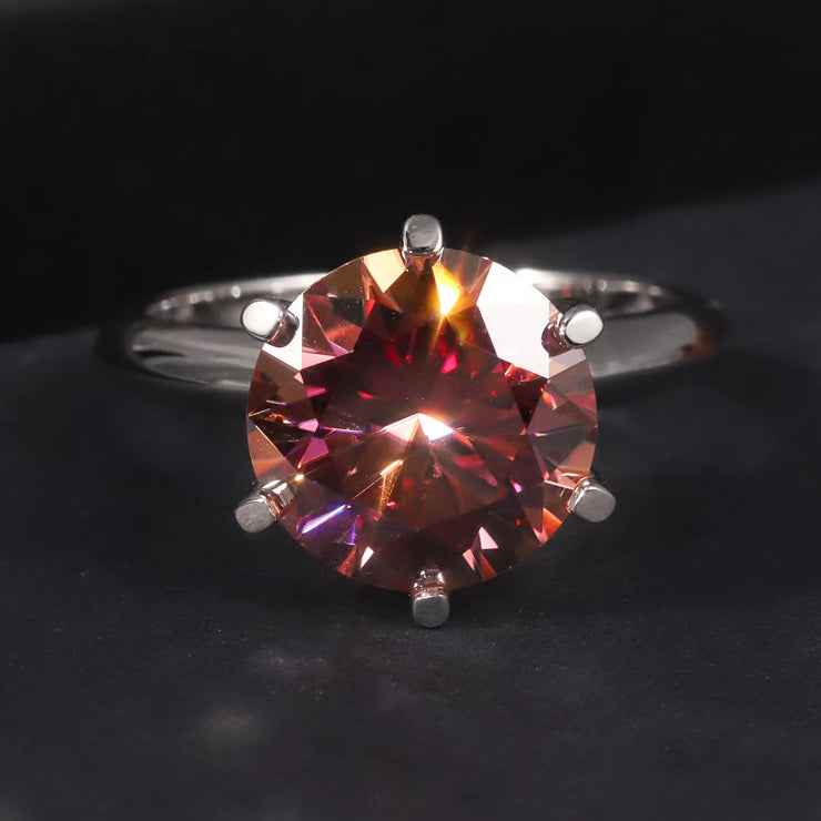 GEM'S BALLET 5.0CTW Moissanite Solitaire Engagement Ring – Timeless Brilliance