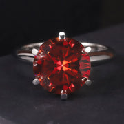 GEM'S BALLET 5.0CTW Moissanite Solitaire Engagement Ring – Timeless Brilliance