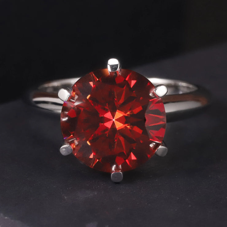 GEM'S BALLET 5.0CTW Moissanite Solitaire Engagement Ring – Timeless Brilliance