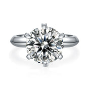 GEM'S BALLET 5.0CTW Moissanite Solitaire Engagement Ring – Timeless Brilliance