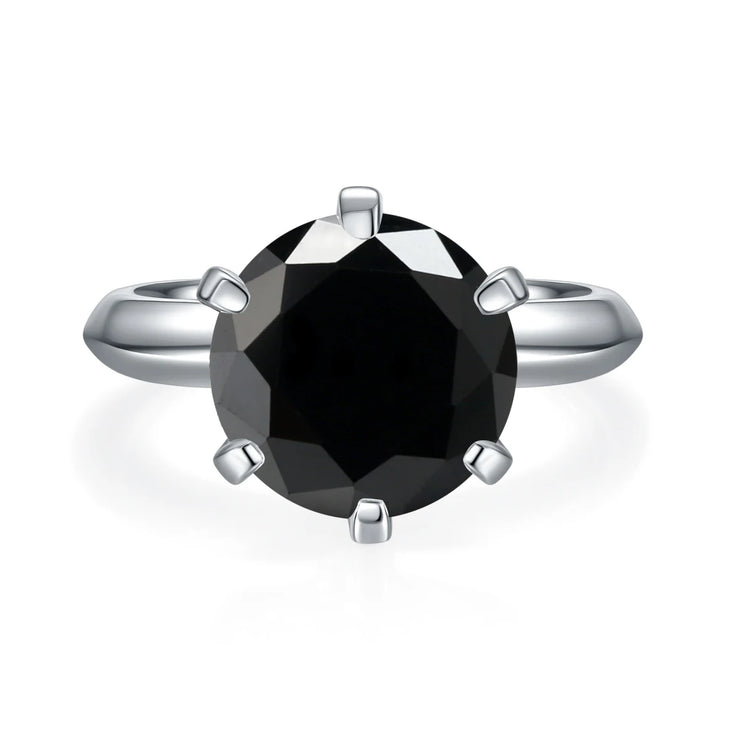 GEM'S BALLET 5.0CTW Moissanite Solitaire Engagement Ring – Timeless Brilliance