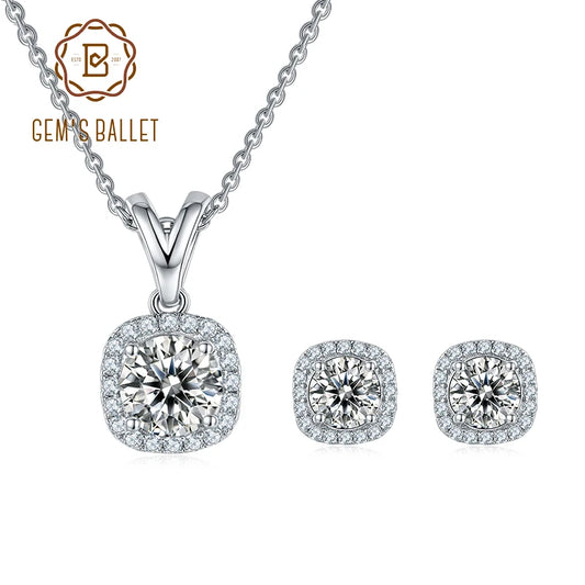 GEM'S BALLET 925 Sterling Silver Bridal Jewelry Set – Timeless Elegance