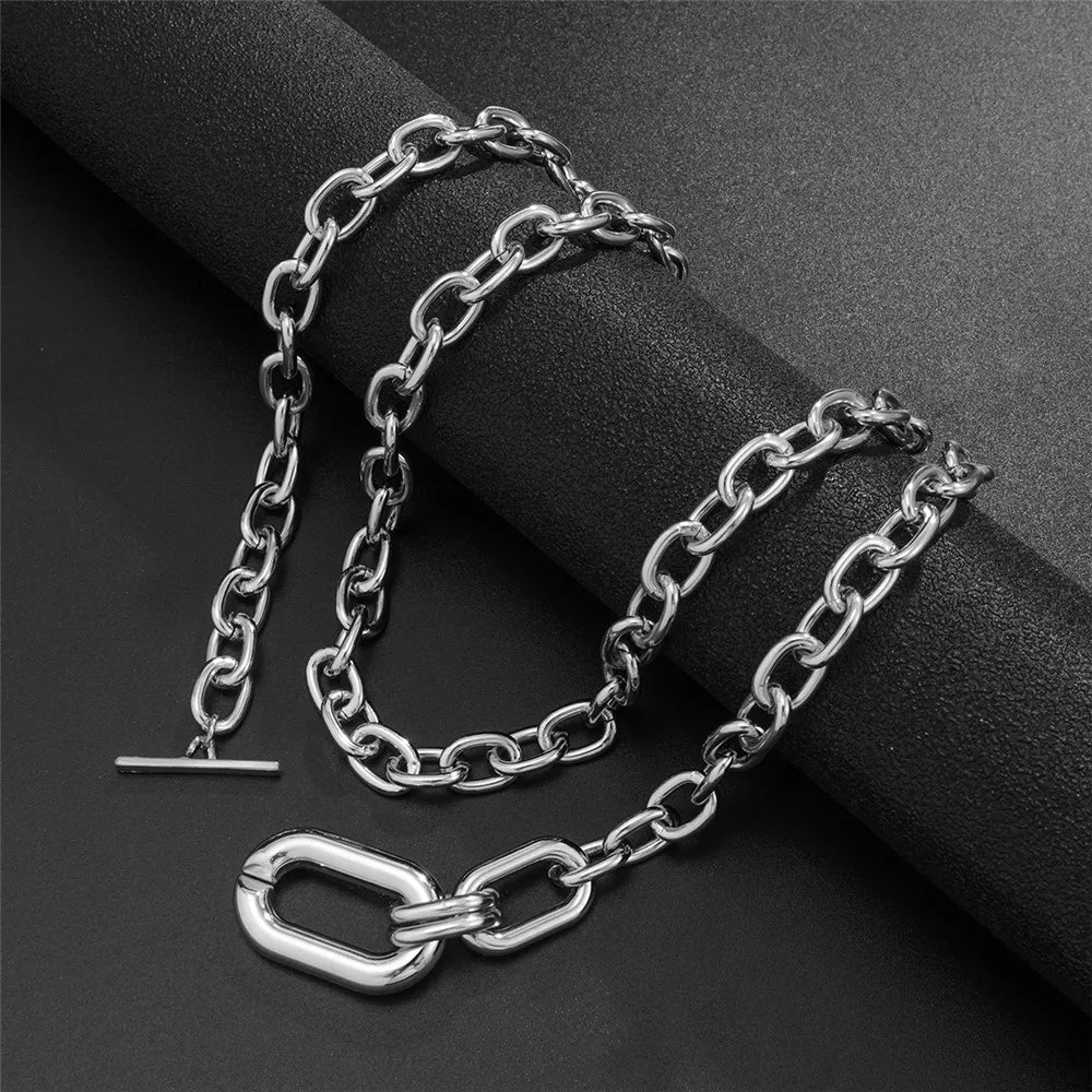 Cosysail Chunky Chain Choker Necklace – Bold &amp; Trendy