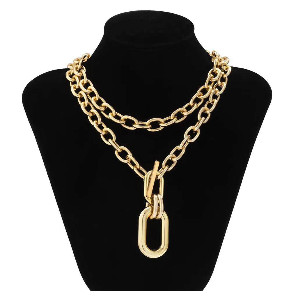 Cosysail Chunky Chain Choker Necklace – Bold &amp; Trendy