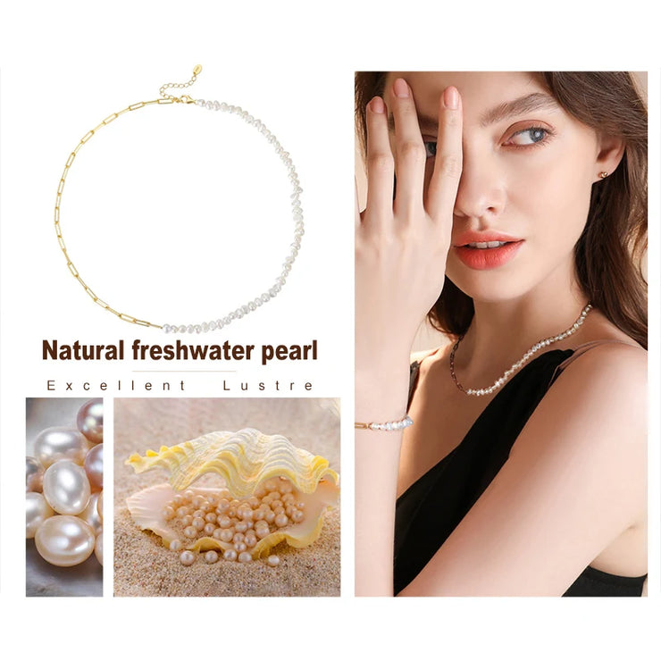 ORSA JEWELS 14K Gold Plated Genuine 925 Sterling Silver Paperclip Neck Chain 6/9.3/12mm Link Necklace for Women Men Jewelry SC39