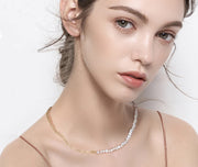 ORSA JEWELS 14K Gold Plated Genuine 925 Sterling Silver Paperclip Neck Chain 6/9.3/12mm Link Necklace for Women Men Jewelry SC39