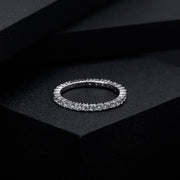 GEM'S BALLET Moissanite Eternity Wedding Band