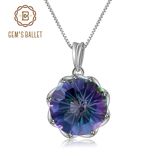 GEM'S BALLET 925 Sterling Silver Mystic Quartz Pendant