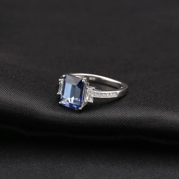 GEM'S BALLET Iolite Blue Mystic Quartz Jewelry Set