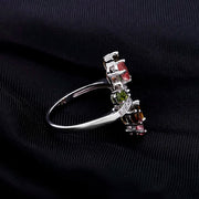 Gem's Ballet Natural Tourmaline 585 14K 10K 18K Gold 925 Silver Ring For Women Flower Wedding Engagement Jewelry Accessorie