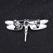 GEM'S BALLET 1.41Ct Natural Sky Blue Topaz Brooch 925 Sterling Sliver Handmade Design Dragonfly Brooches For Women Fine Jewelry