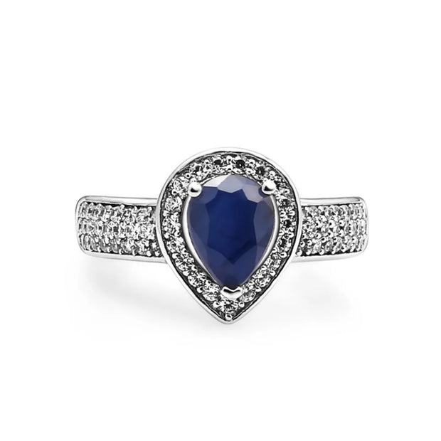 GEM'S BALLET Classic Blue Sapphire Jewelry Set – Timeless Elegance