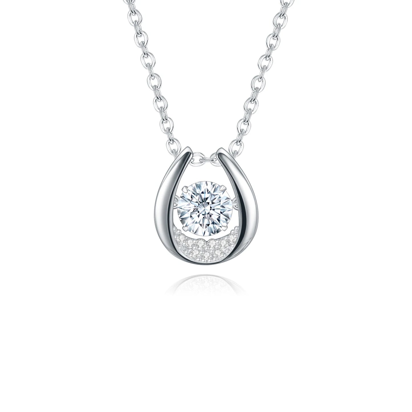 GEM'S BALLET Twinkle Moissanite Pendant – Radiant Elegance