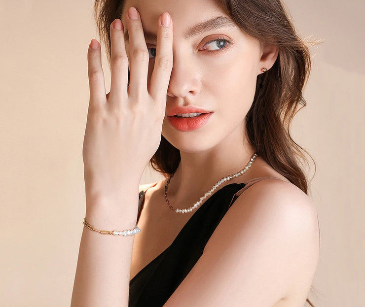 ORSA JEWELS 14K Gold Plated Genuine 925 Sterling Silver Paperclip Neck Chain 6/9.3/12mm Link Necklace for Women Men Jewelry SC39