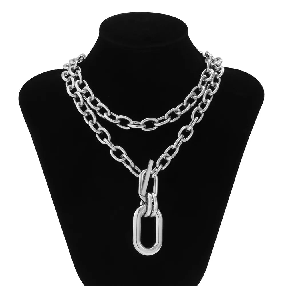 Cosysail Chunky Chain Choker Necklace – Bold &amp; Trendy