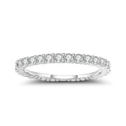 GEM'S BALLET Moissanite Eternity Wedding Band