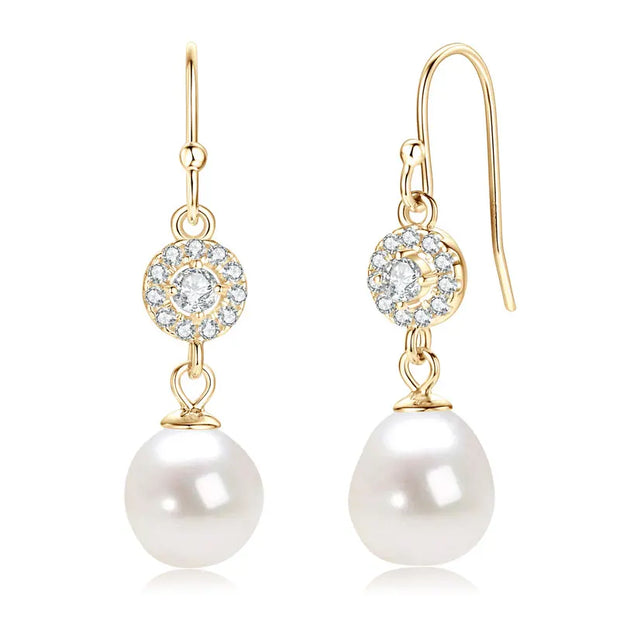 Sterling Silver Freshwater Pearl Earrings