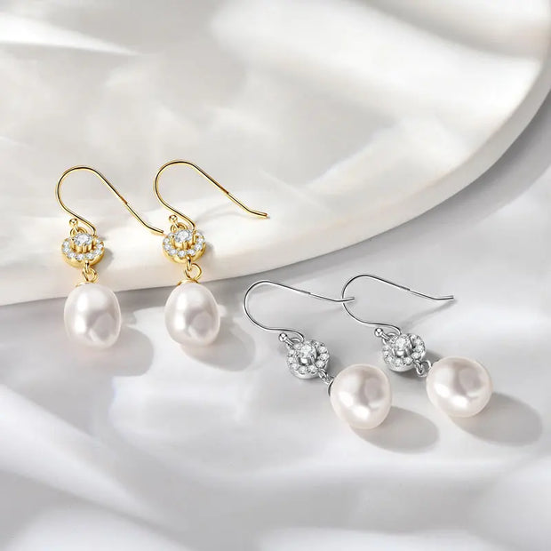 Sterling Silver Freshwater Pearl Earrings