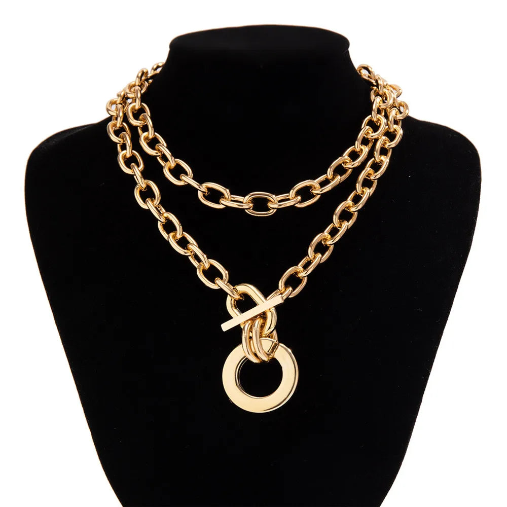 Cosysail Chunky Chain Choker Necklace – Bold &amp; Trendy