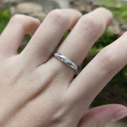 GEM'S BALLET 925 Sterling Silver Couple Ring Set Moissanite Ring Wedding Band Moissanite Matching Rings For Him For Her