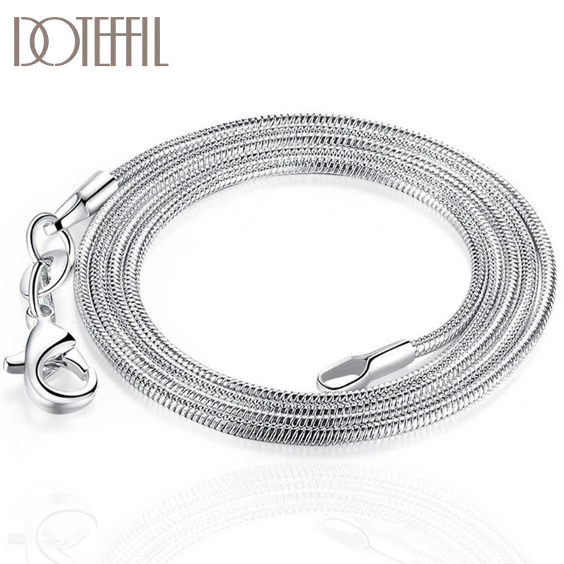 925 Sterling Silver Snake Chain Necklace