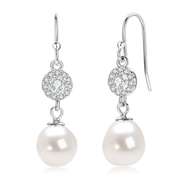 Sterling Silver Freshwater Pearl Earrings