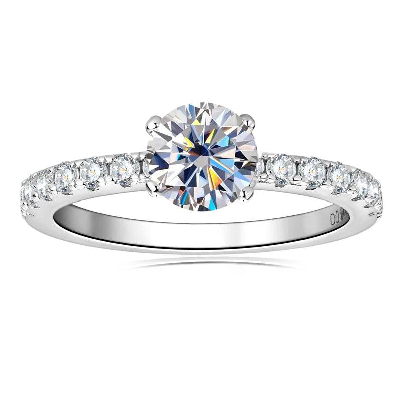 RAPRGOLD GRA Certified Moissanite Promise Ring