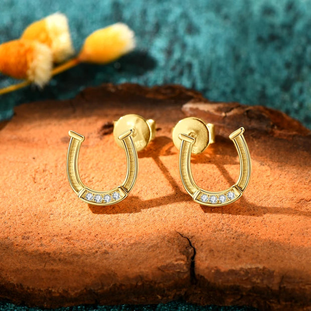 Moissanite Sterling Silver Stud Earrings