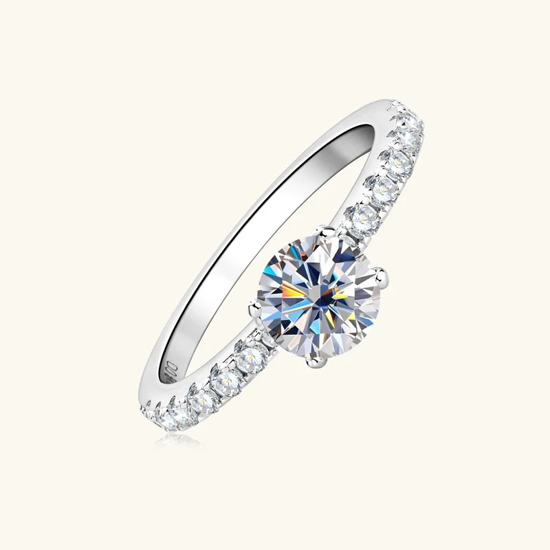 RAPRGOLD GRA Certified Moissanite Promise Ring