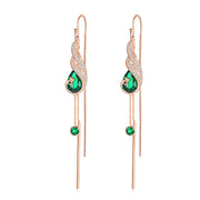 Lab Grown Emerald Drop Earrings