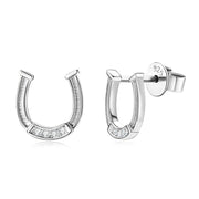 Moissanite Sterling Silver Stud Earrings
