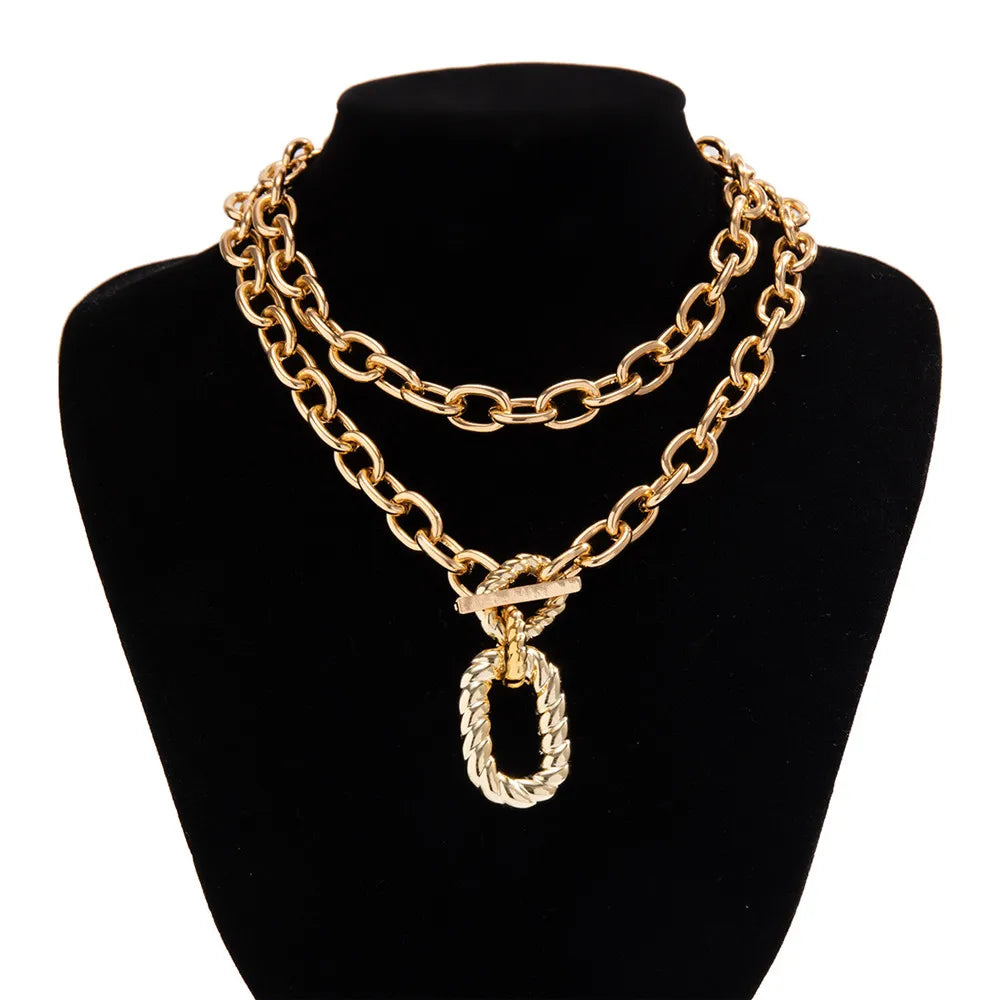 Cosysail Chunky Chain Choker Necklace – Bold &amp; Trendy