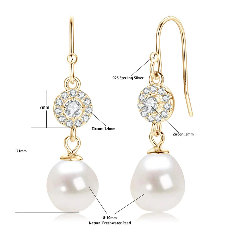 Sterling Silver Freshwater Pearl Earrings
