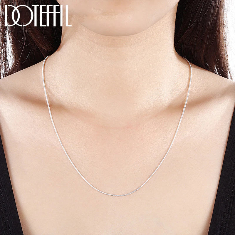 925 Sterling Silver Snake Chain Necklace