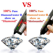 PureNew Cross Moissanite Diamond Earrings for Women 925 Sterling Silver Top Quality Women's Tassels Long Moissanite Earrings