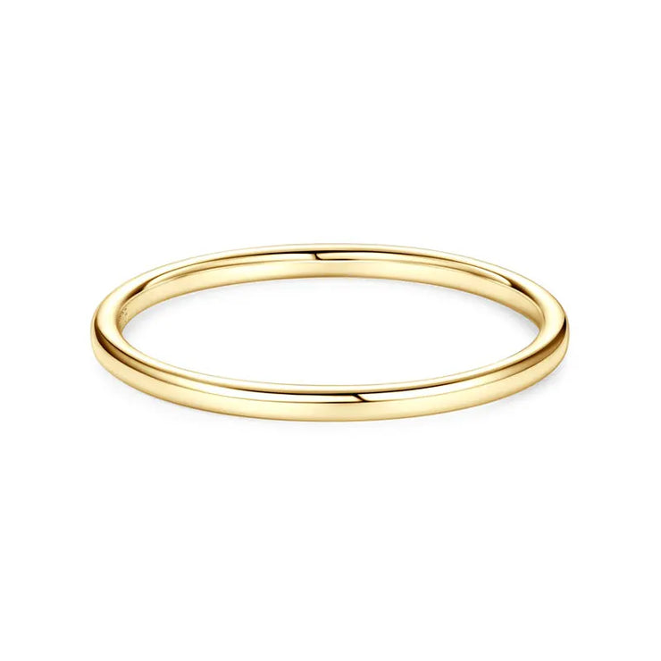 Sterling Silver 18K Gold Plated Thin Ring