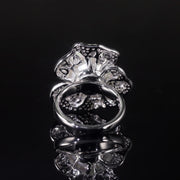 GEM'S BALLET Art Deco Freshwater Pearl Engagement Ring – Vintage Elegance