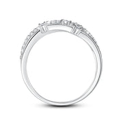 Szjinao Brand Trendy  Moissanite Ring Eternity Wedding Band Solid 925 Silver Rings For Women Jewelry Engagement Gift Dropship