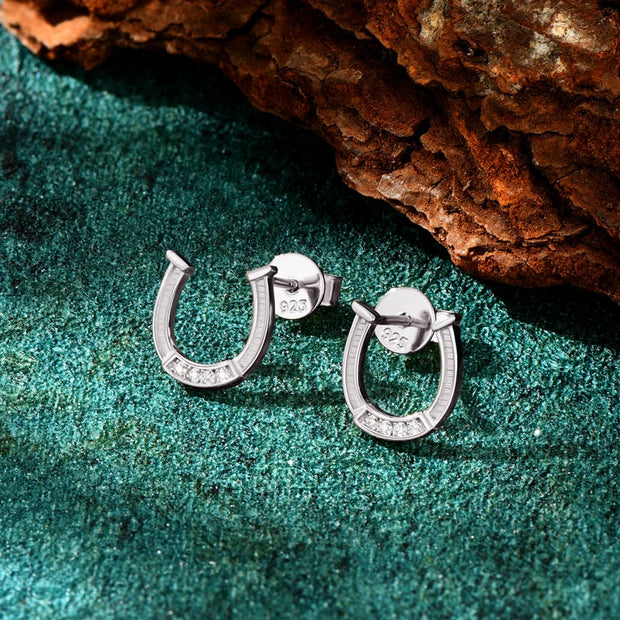 Moissanite Sterling Silver Stud Earrings