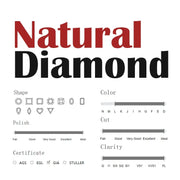 GEM'S BALLET Fine Gold Jewelry Natural Real Heart Diamond 9K 10K 14K 18K Solid Gold Cluster Diamond Necklaces for Women Wedding
