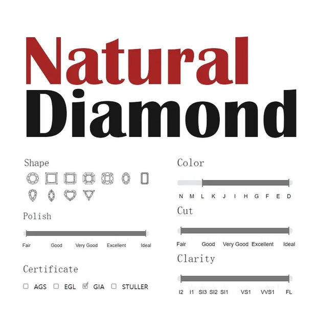 GEM'S BALLET Fine Gold Jewelry Natural Real Heart Diamond 9K 10K 14K 18K Solid Gold Cluster Diamond Necklaces for Women Wedding
