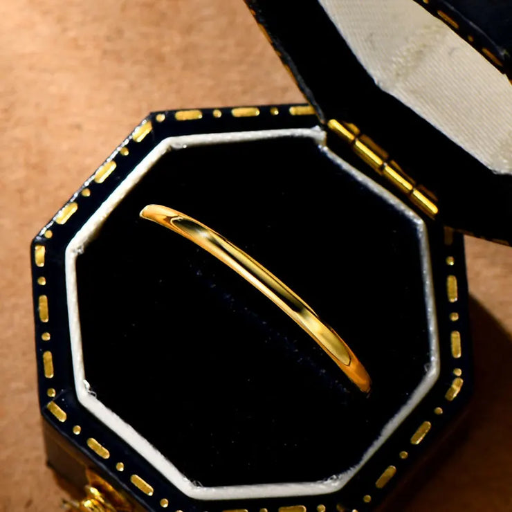 Sterling Silver 18K Gold Plated Thin Ring