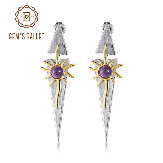 GEM'S BALLET 5mm Natural Amethyst Birthstone Earrings – A Symbol of Beauty and Elegance