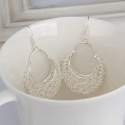 925 Sterling Silver vintage earrings for women luxury designer Jewelry