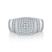 GEM'S BALLET Moissanite Men's Ice Out Ring – Bold & Sophisticated