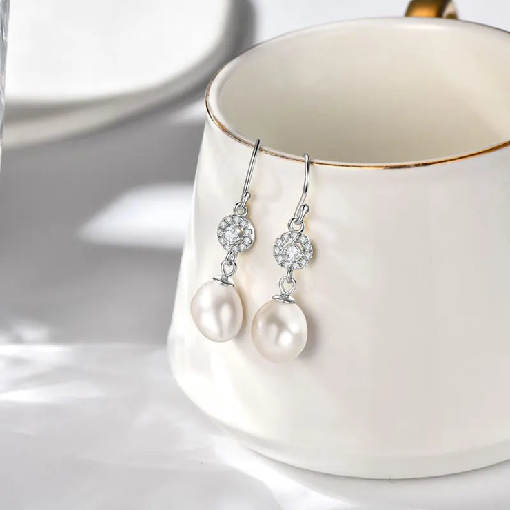 Sterling Silver Freshwater Pearl Earrings