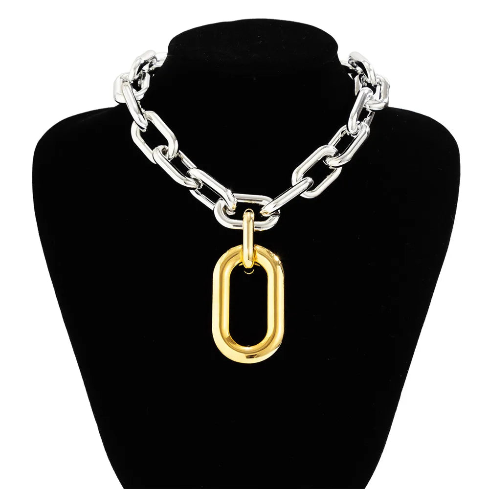 Cosysail Chunky Chain Choker Necklace – Bold &amp; Trendy